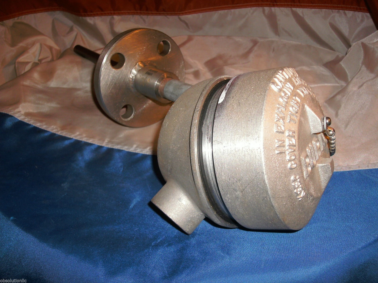 BURNS ENGINEERING R-WSPTK1-9-3ASF3 TEMPERATURE PROBE 0°-200°C FLANGED SS