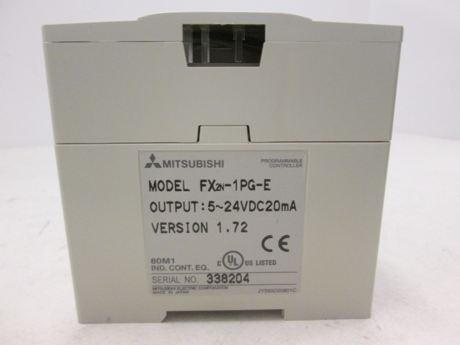 Mitsubishi, FX2N-1PG-E, Programmable Controller, 5-24VDC 20mA, Used