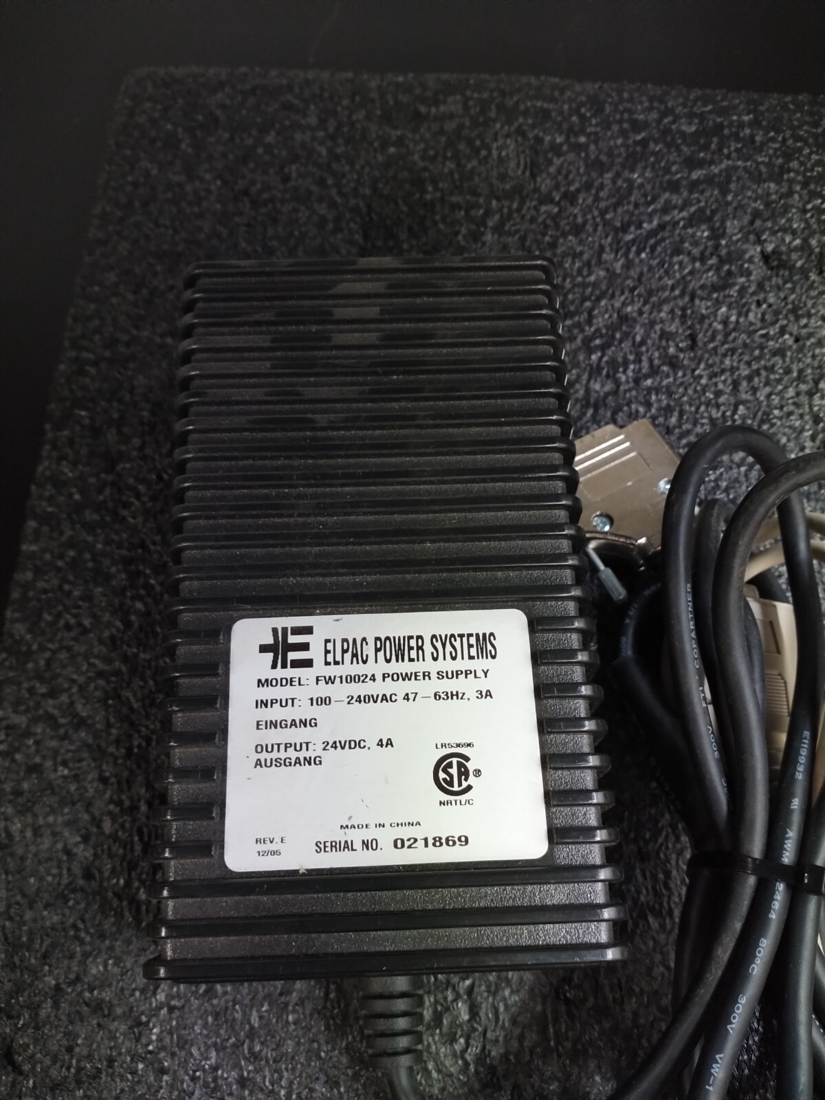 ELPAC POWER SYSTEMS FW10024 Power Supply
