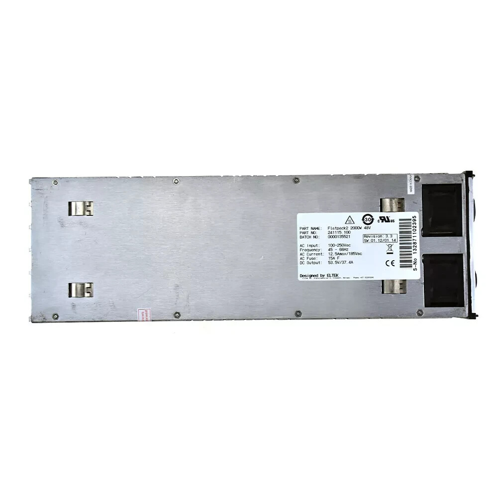 USED Original ELTEK FLATPACK2 2000W 53.5V 37.4A Power Supply #H513DD YD