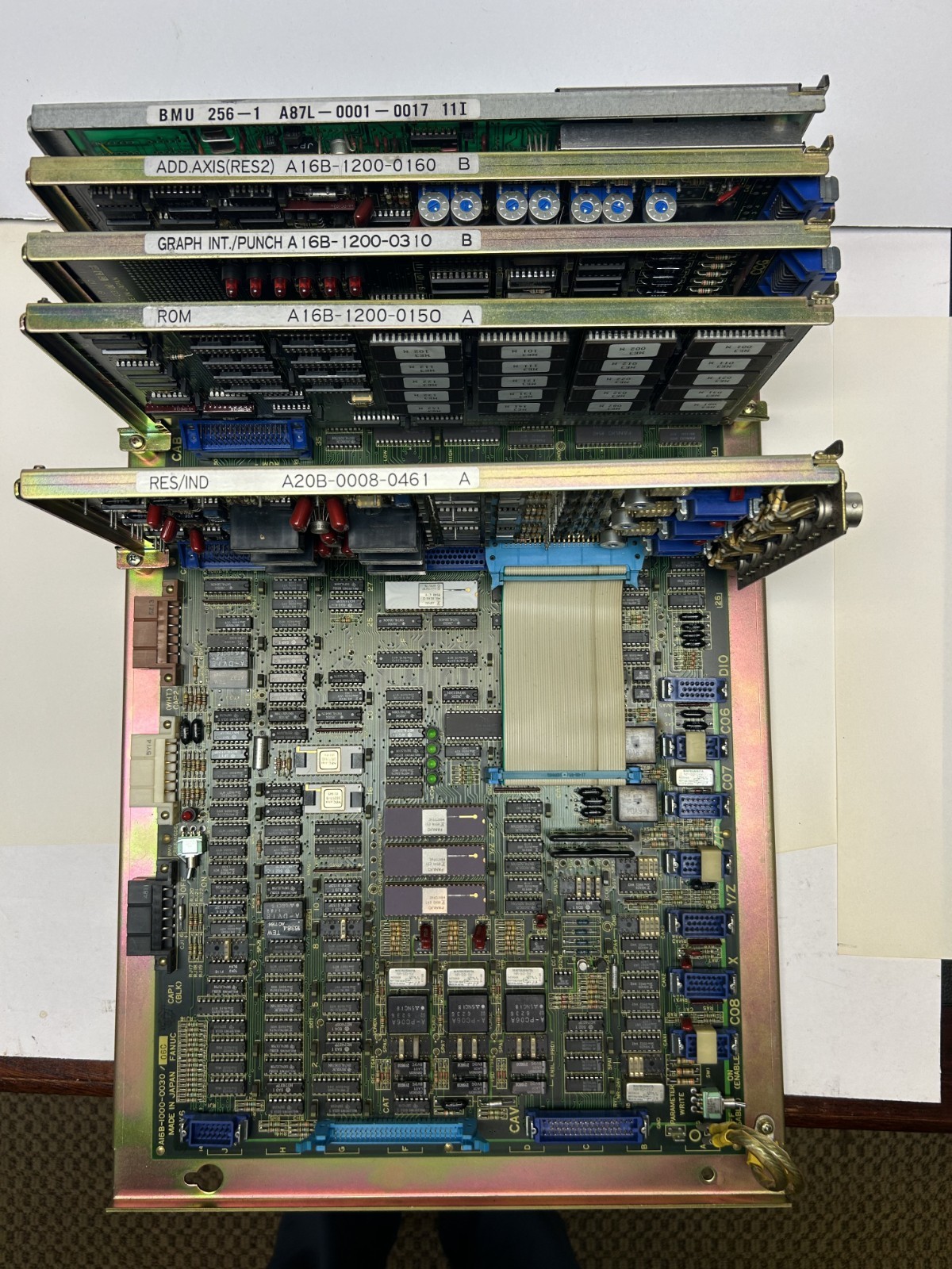 FANUC A16B-1000-0030 + A20B-0008-0461, A16B-1200-0150/0310/0160, A87L-0001-0017
