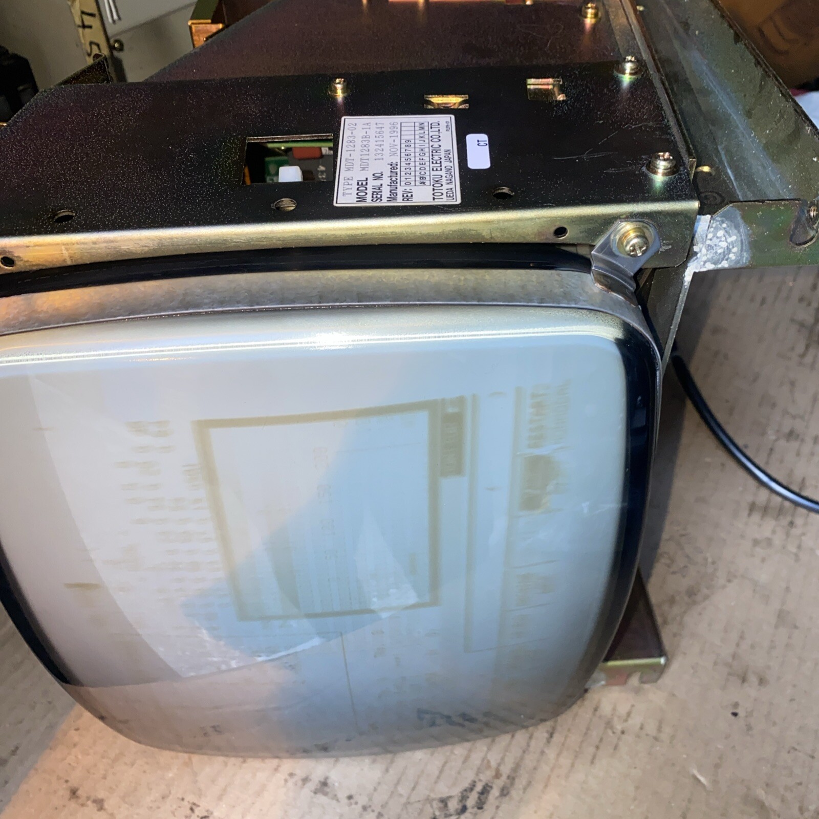 TOTOKU DISPLAY MONITOR MDT-1283-02 From Mazak MDT1283B-1A Used