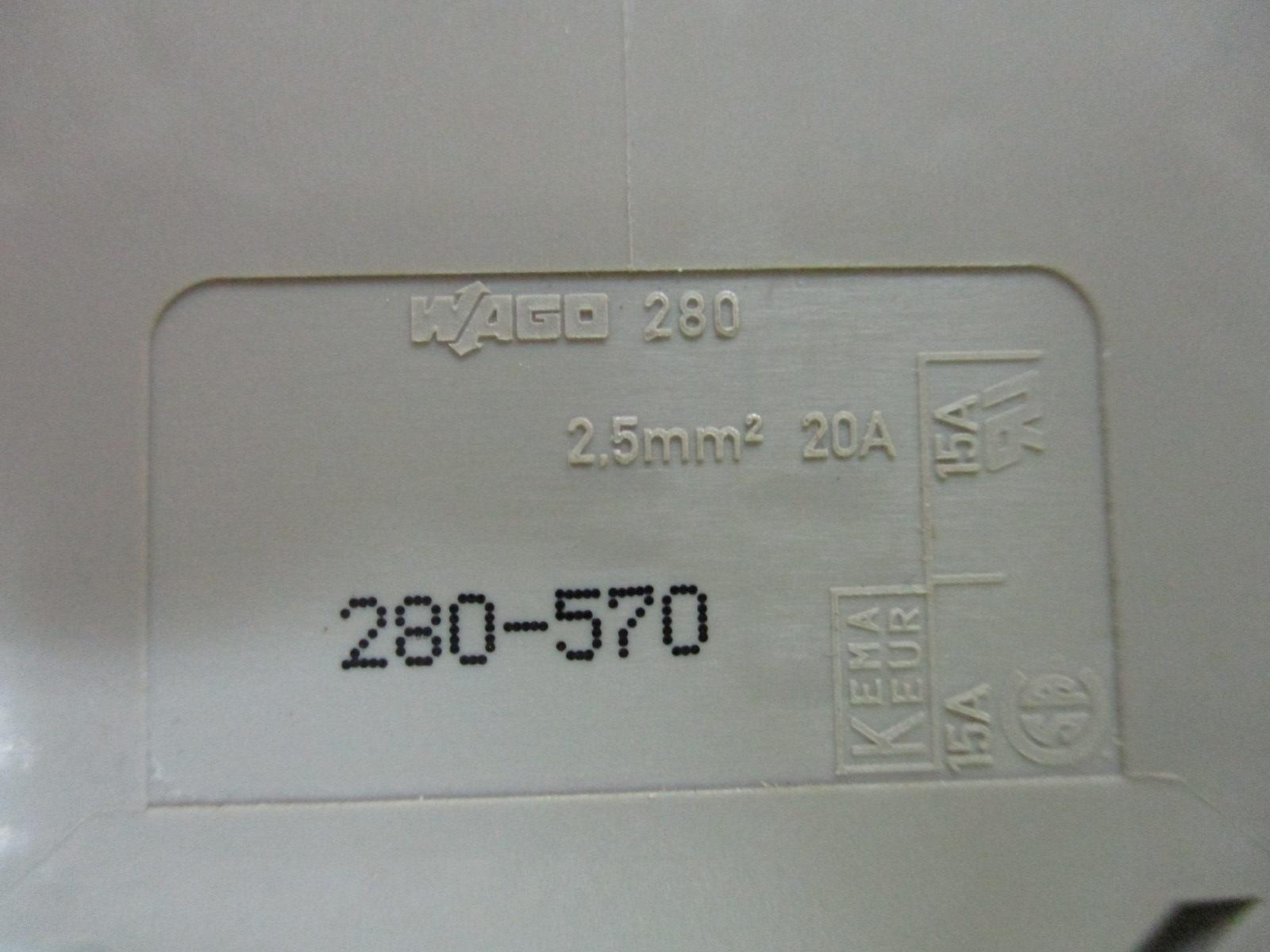 Wago 280-570 Sensor Terminal Block 280570 (Pack of 3)