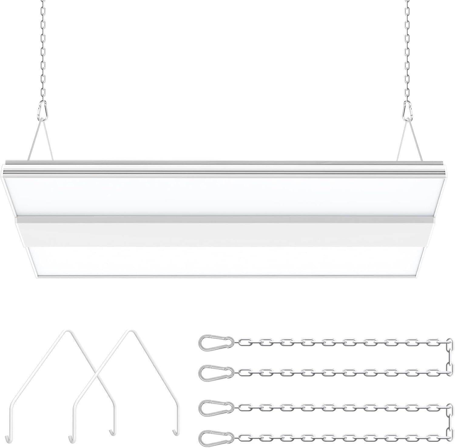 2-PACK 240W Linear LED High Bay Light Commercial Warehouse Garage Lamp 36,000LM