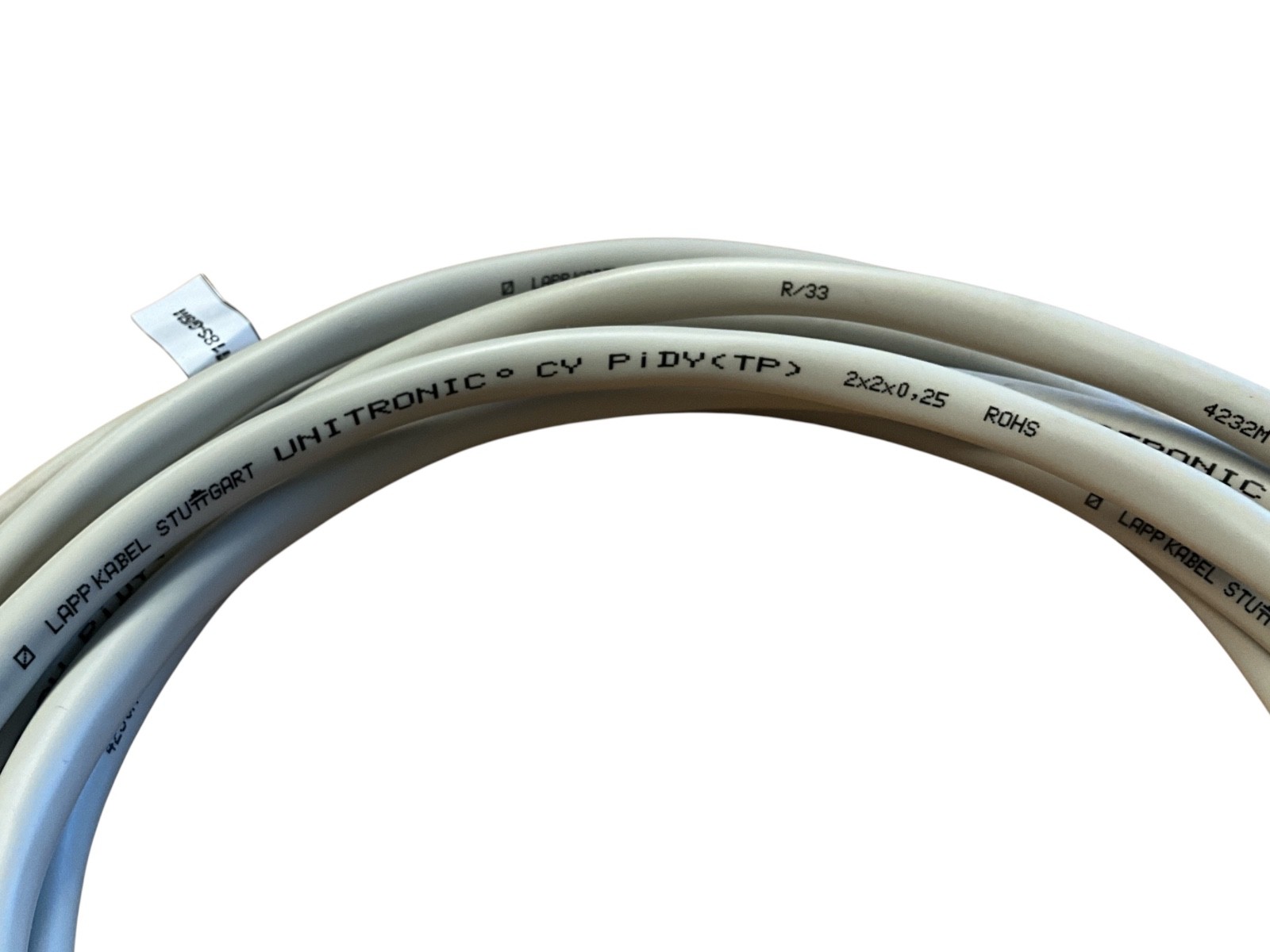 LAPP UNITRONIC CY PiDY (TP) 2x2x0.25 Industrial Sensor Cable w/ M12 Connector