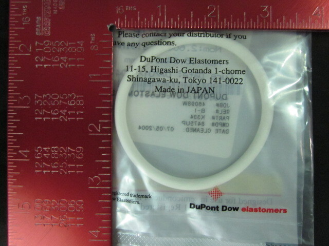 DUPONT KALREZ SAHARA KALREZ O-RING; K#334, COMPOUND: 8475UP; 2.6″(66.04mm) X 0.2