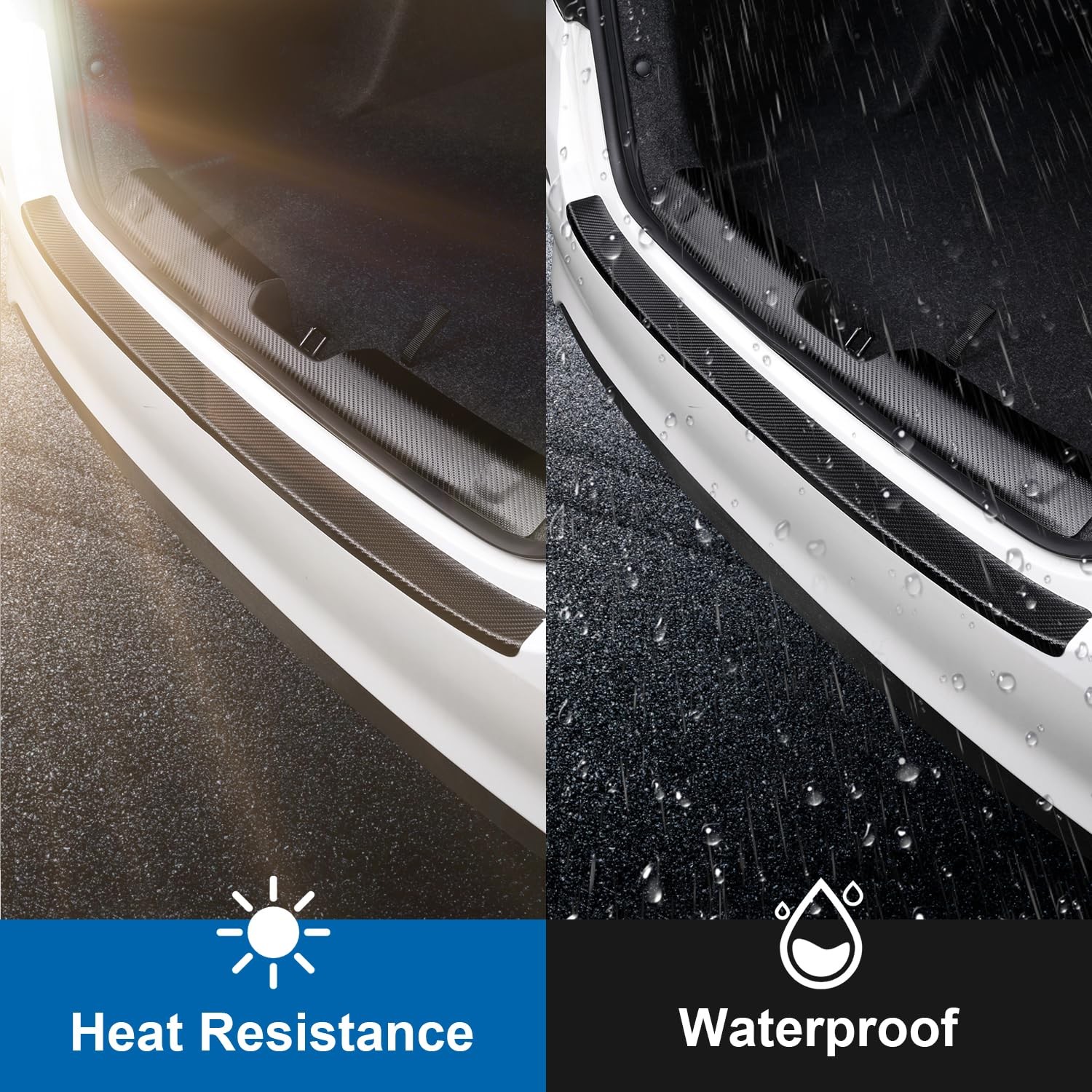 Moteloor Universal Rear Bumper Protector (40×3.54 in)