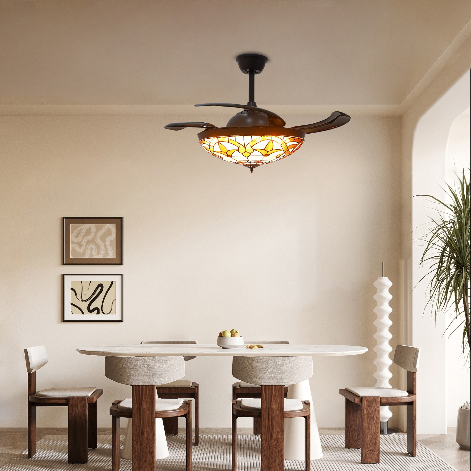 Ceiling Fan Light, 42Inch Ceiling Fan Light, Ceiling Fan Light W/ Remote Control