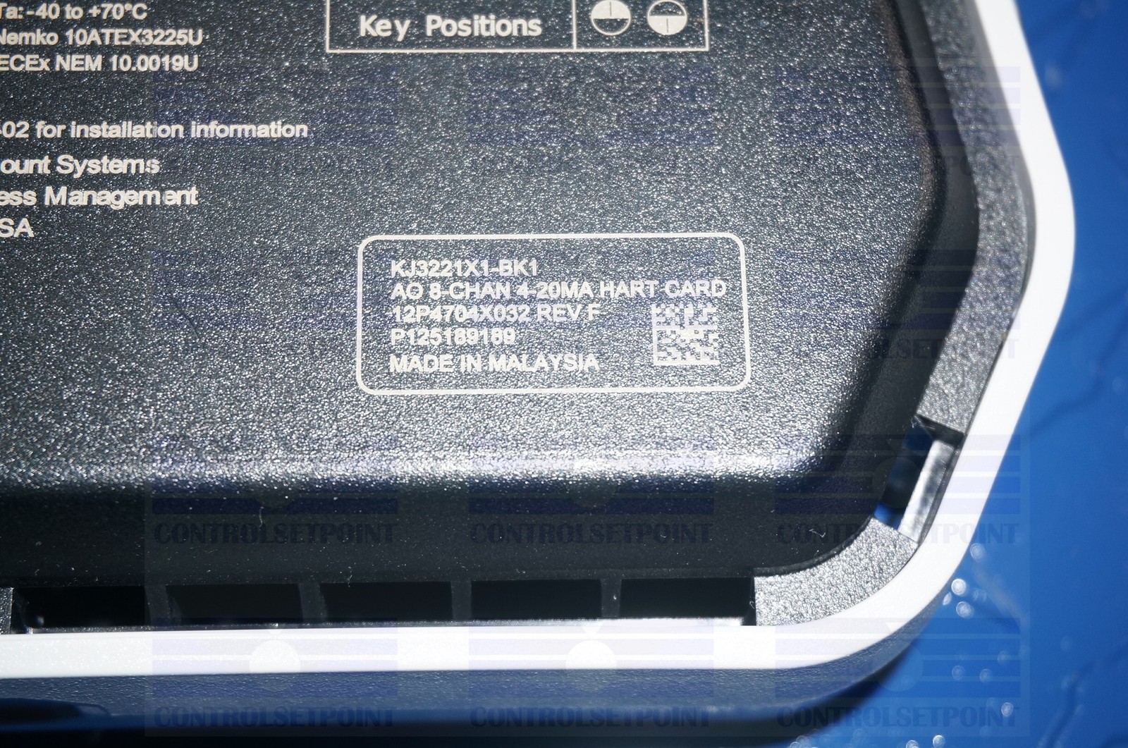 EMERSON DELTAV KJ3221X1-BK1 AO CARD: 8 CH 4-20 MA HART 12P4704 SE4005S2B1