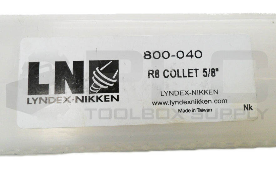 NEW LYNDEX-NIKKEN 800-040 R8 COLLET 5/8″