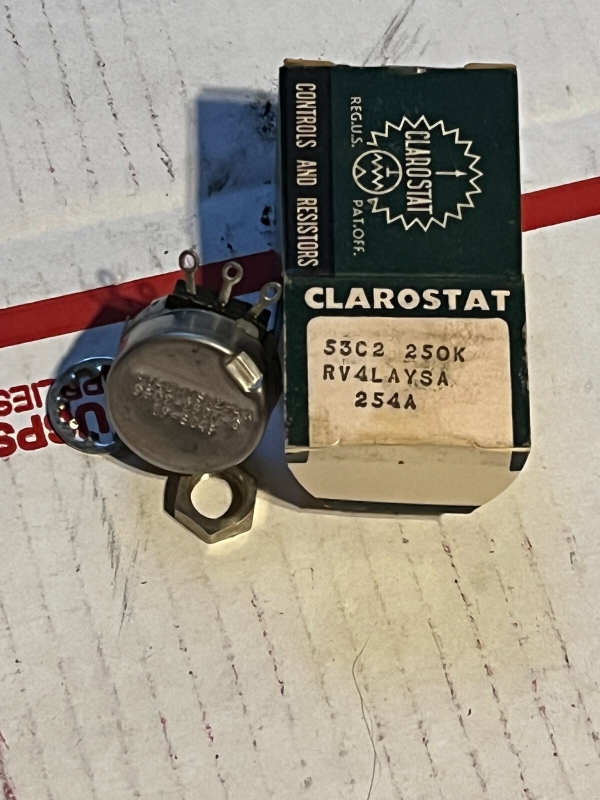 clarostat rv4laysa254a nos surplus poor packaging