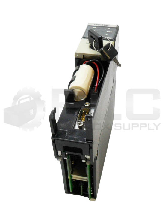 ALLEN BRADLEY 1756-L55 /A PROCESSOR UNIT W/ 1756-M14 /A EXP MEM *READ*