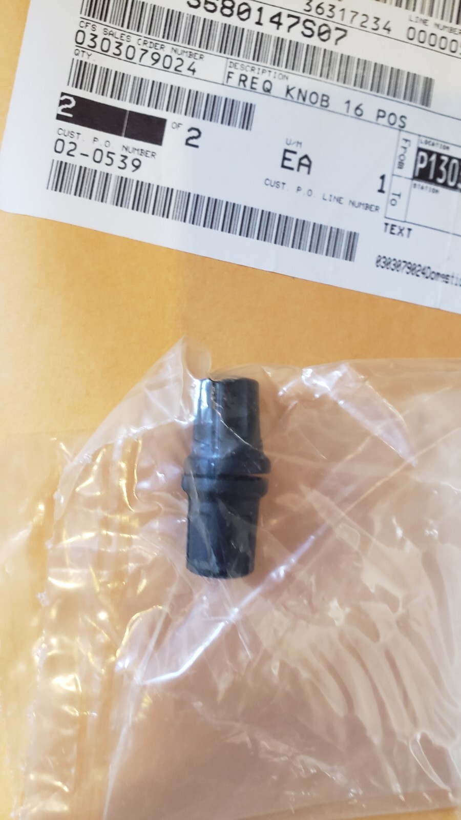 NOS OEM LOT of 2 Cobra Motorola Radio 16 Pos Frequency Freq Knob # 3680147s07