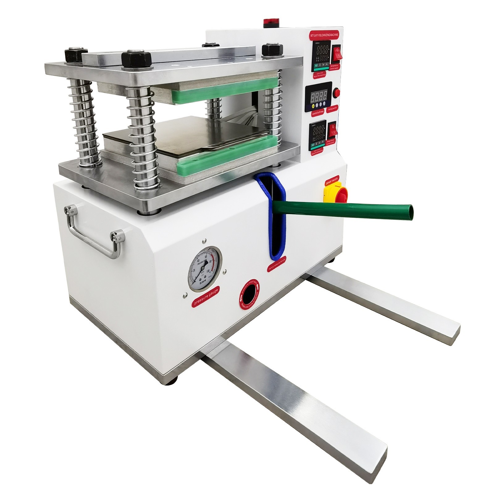 110V 1500W Vulcanizing Machine 50-350℃ Desktop Flat Plate for Rubber Plastic