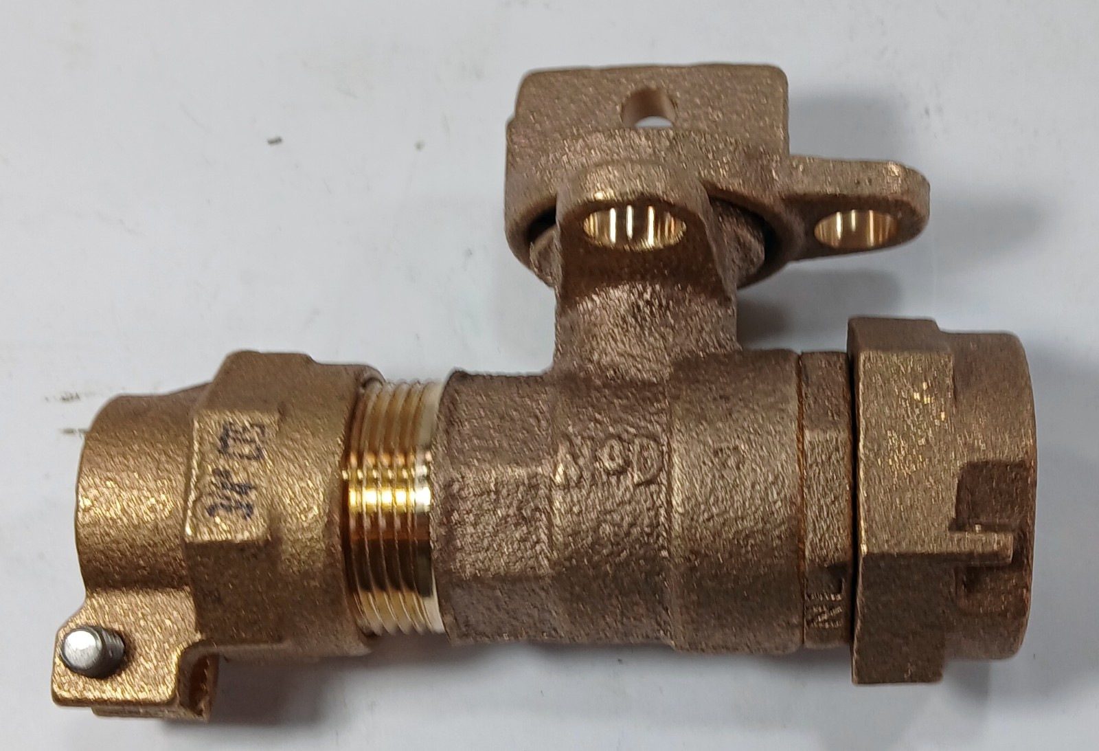 1 NEW MCDONALD 76104-22 3/4″ CTSxCTS BRASS BALL VALVE CURB STOP NNB *MAKE OFFER*