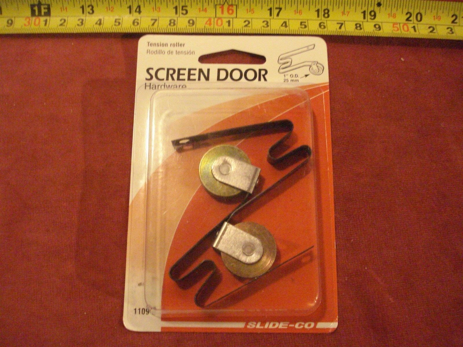 (1254.) Sliding Screen Door or Window Rollers – Metal Roller