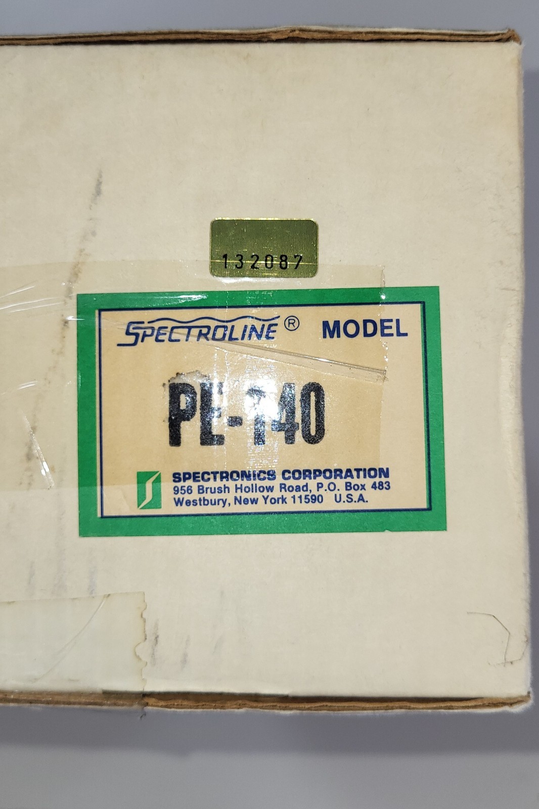 Spectroline Eprom Erasing Ultraviolet Lamp PE-140