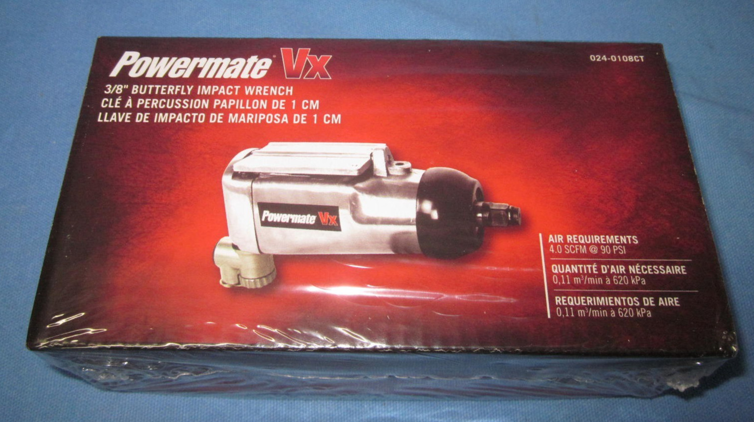 Powermate 024-0108CT VX 3/8-Inch 3.0-CFM 90-PSI Butterfly Air Impact Wrench