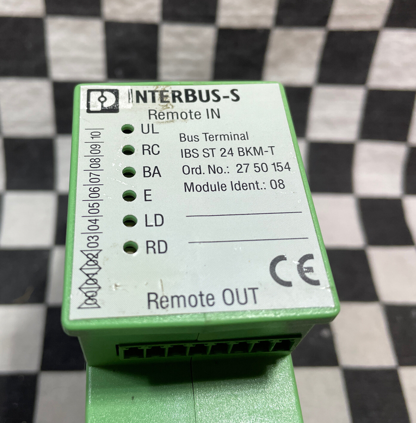 PHOENIX CONTACT IBS ST 24 BKM-T, 2750154, INTERBUS-ST bus terminal module #168Q2