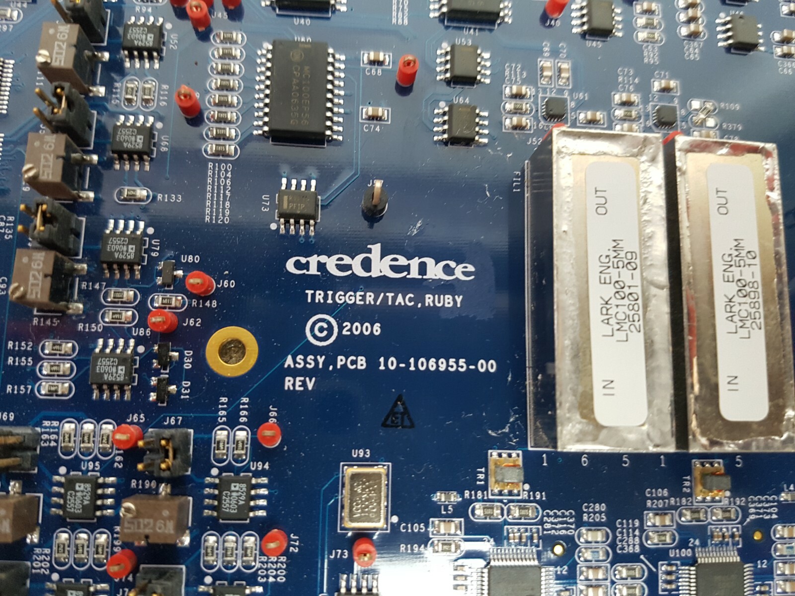 CREDENCE TRIGGER/TAC, RUBY ASSY PCB 10-106955-00