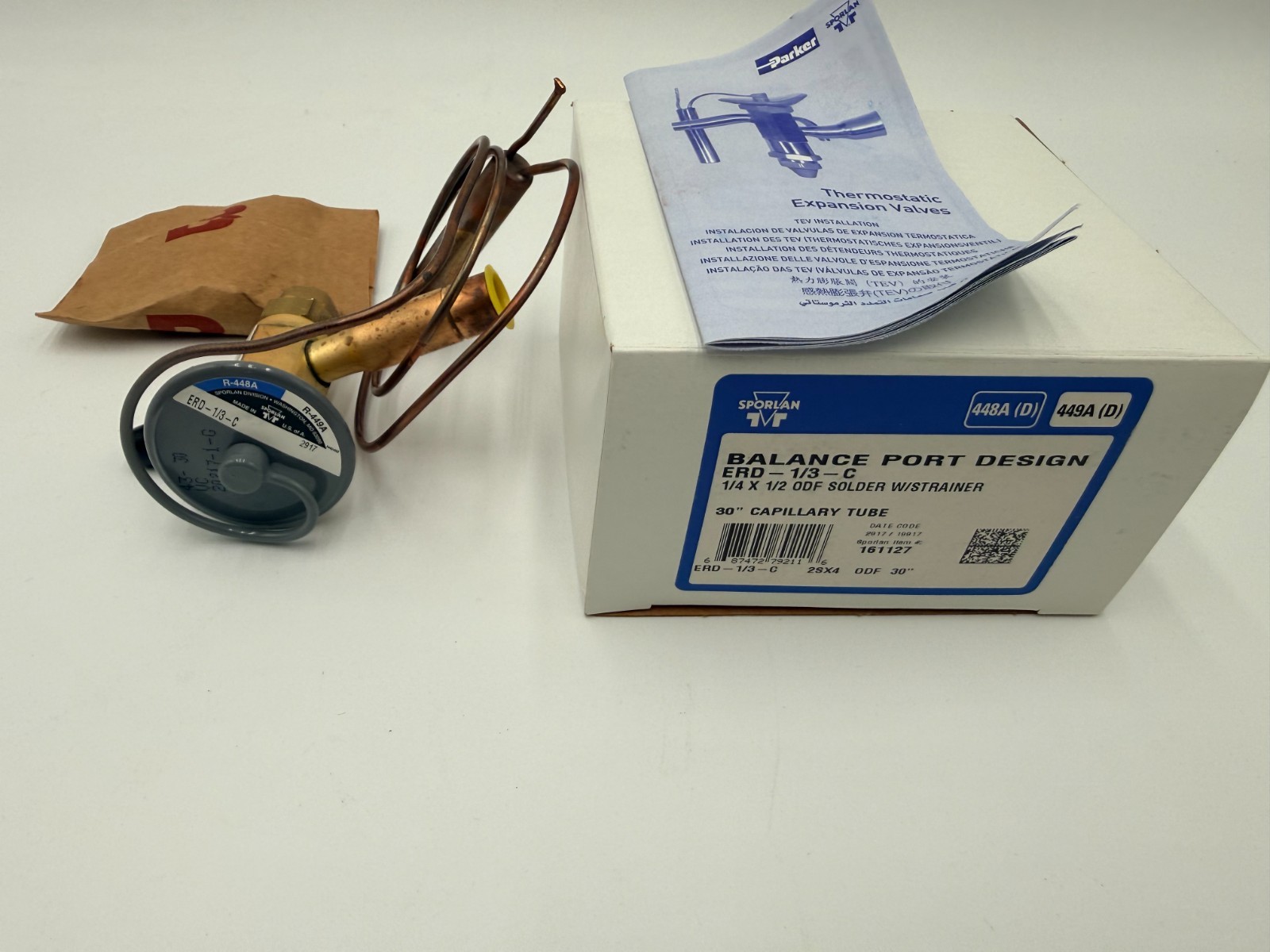 SPORLAN BALANCE PORT DESIGN ERD-1/3-C 1/4 X 1/2 ODF-448A-449A NEW OEM
