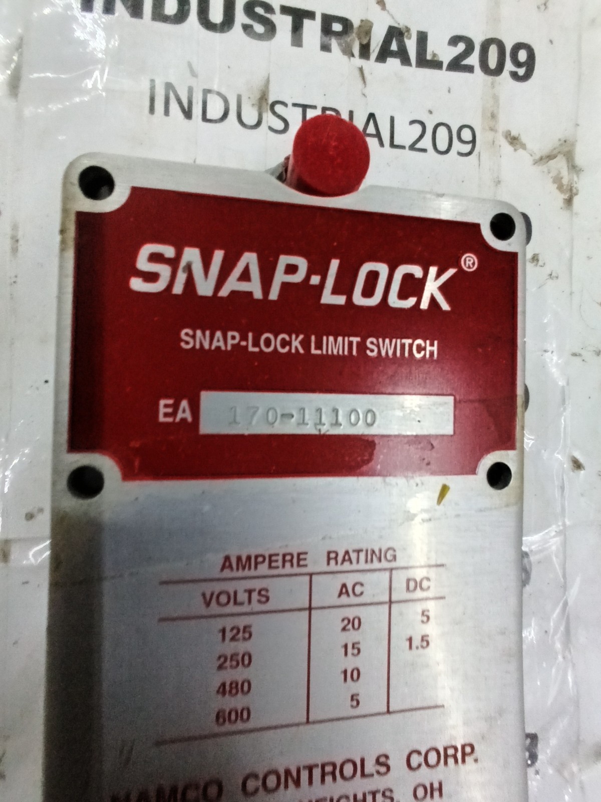 SNAP LOCK LIMIT SWITCH EA170-11100