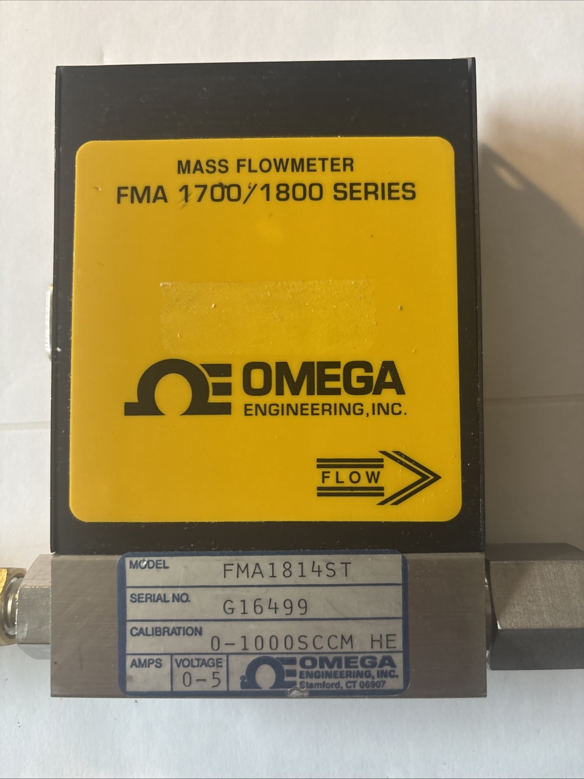 OMEGA MASS FLOW METER FMA1814ST
