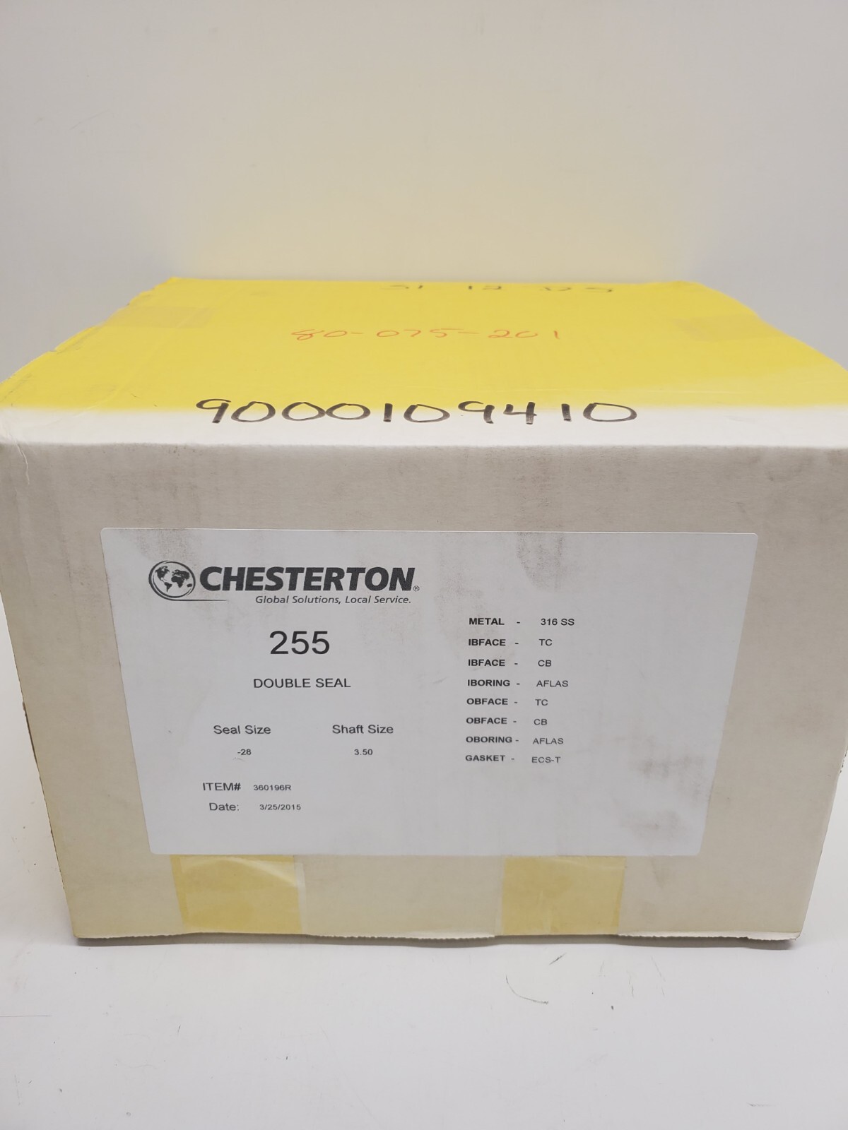 NEW IN BOX! CHESTERTON -28 3.50 316SS DOUBLE SEAL 255