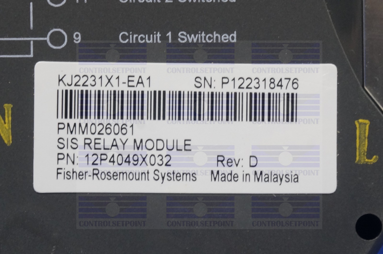EMERSON DELTAV KJ2231X1-EA1 SIS RELAY MODULE