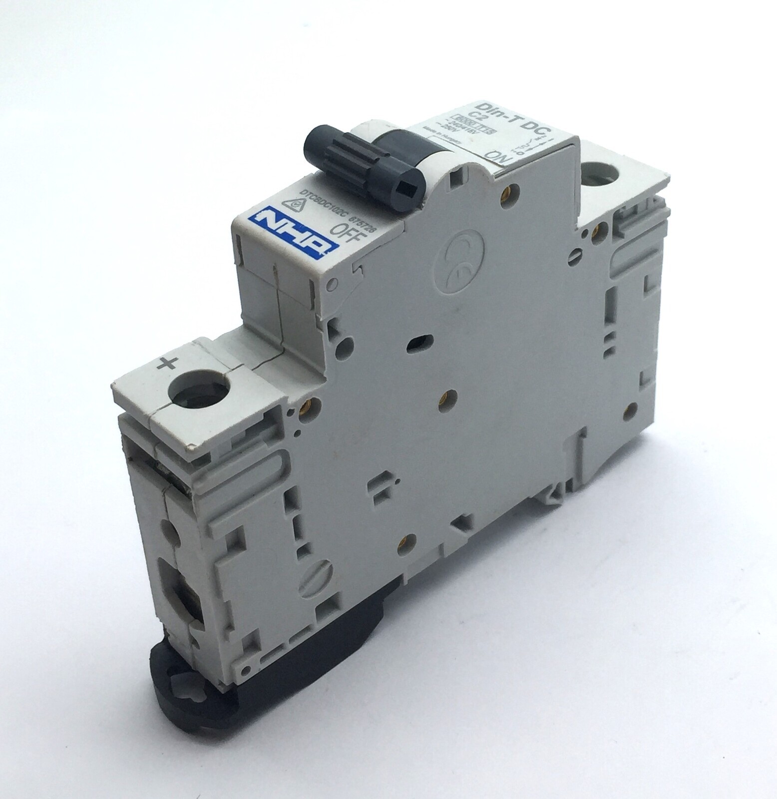 NHP DTCBDC102C Din-T DC C2 Miniature Circuit Breaker 2A 1P 6kA x8