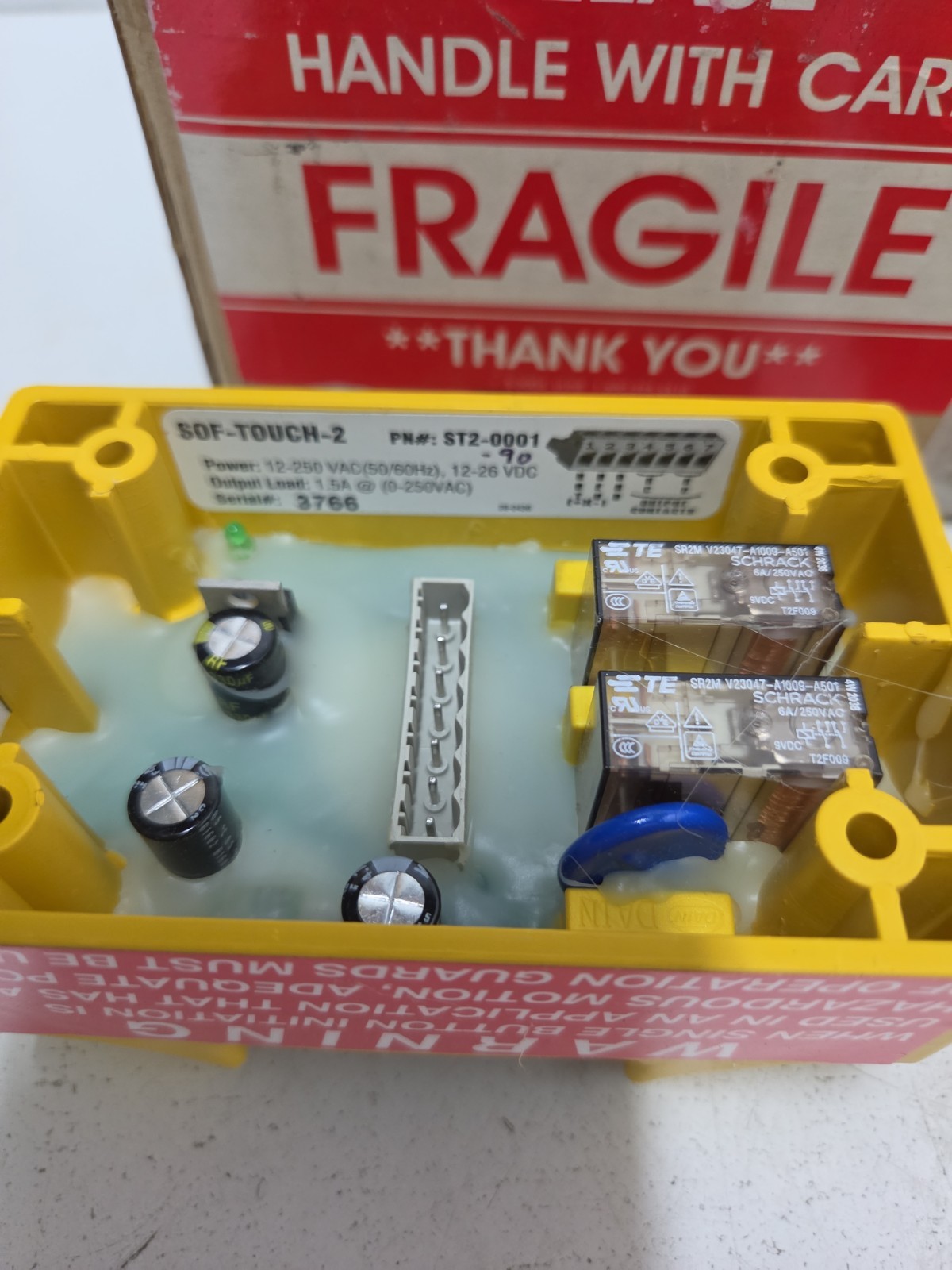 SOF TOUCH ST-0001-90 INDUSTRIAL MACHINE SWITCH 15-30 VDC 10A (2 Pcs) ** NOS **