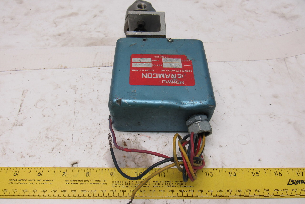 Pennwalt Ramcon 8BR-3 115V Actuator W/4 Port Ball Valve 1/4″ NPT