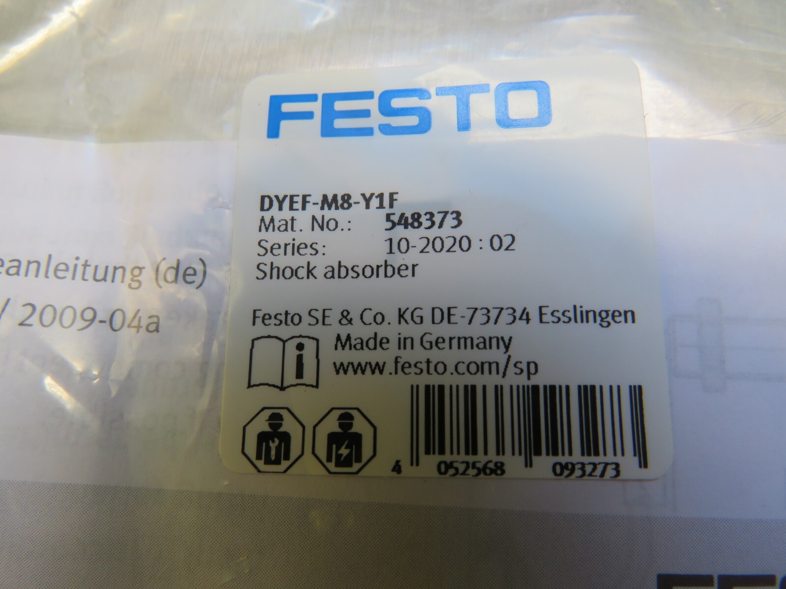 Festo DYEF-M8-Y1F Shock Absorber 548373 (USA SELLER)