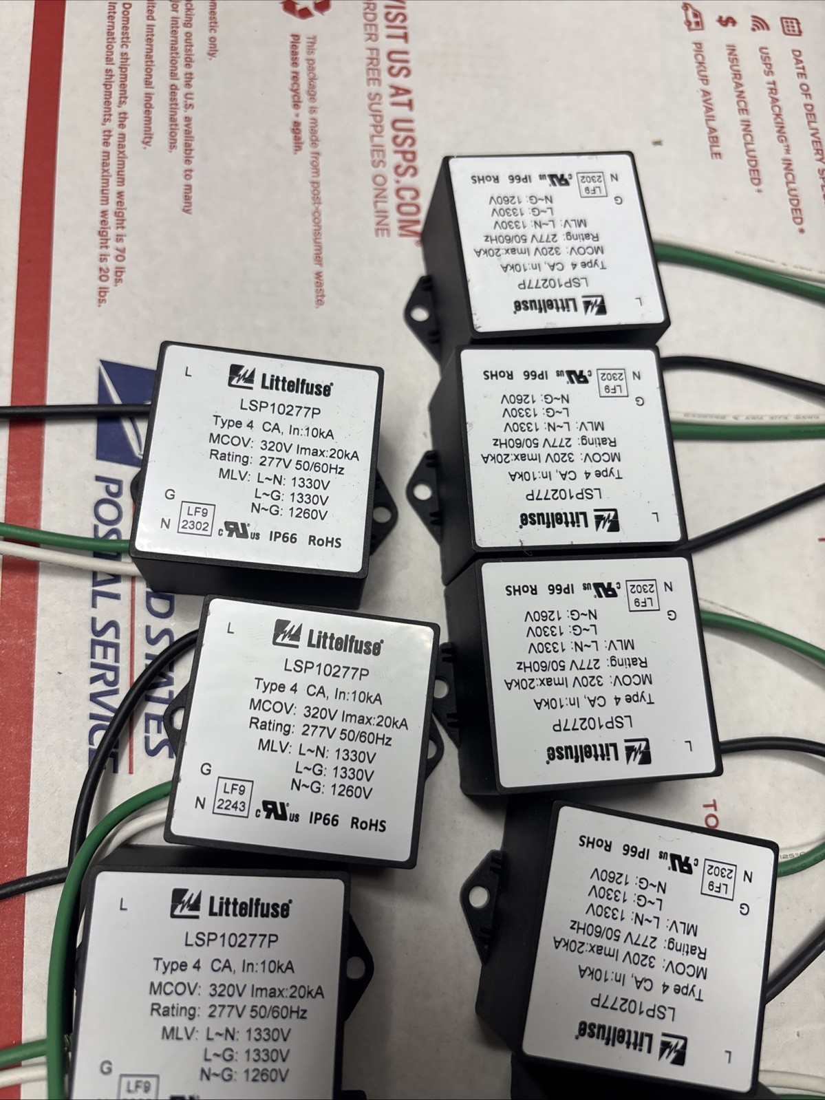 Lot Of 11 Littelfuse 277V LSP10277P Led Driver Surge Protection 277 Vac 50/60Hz