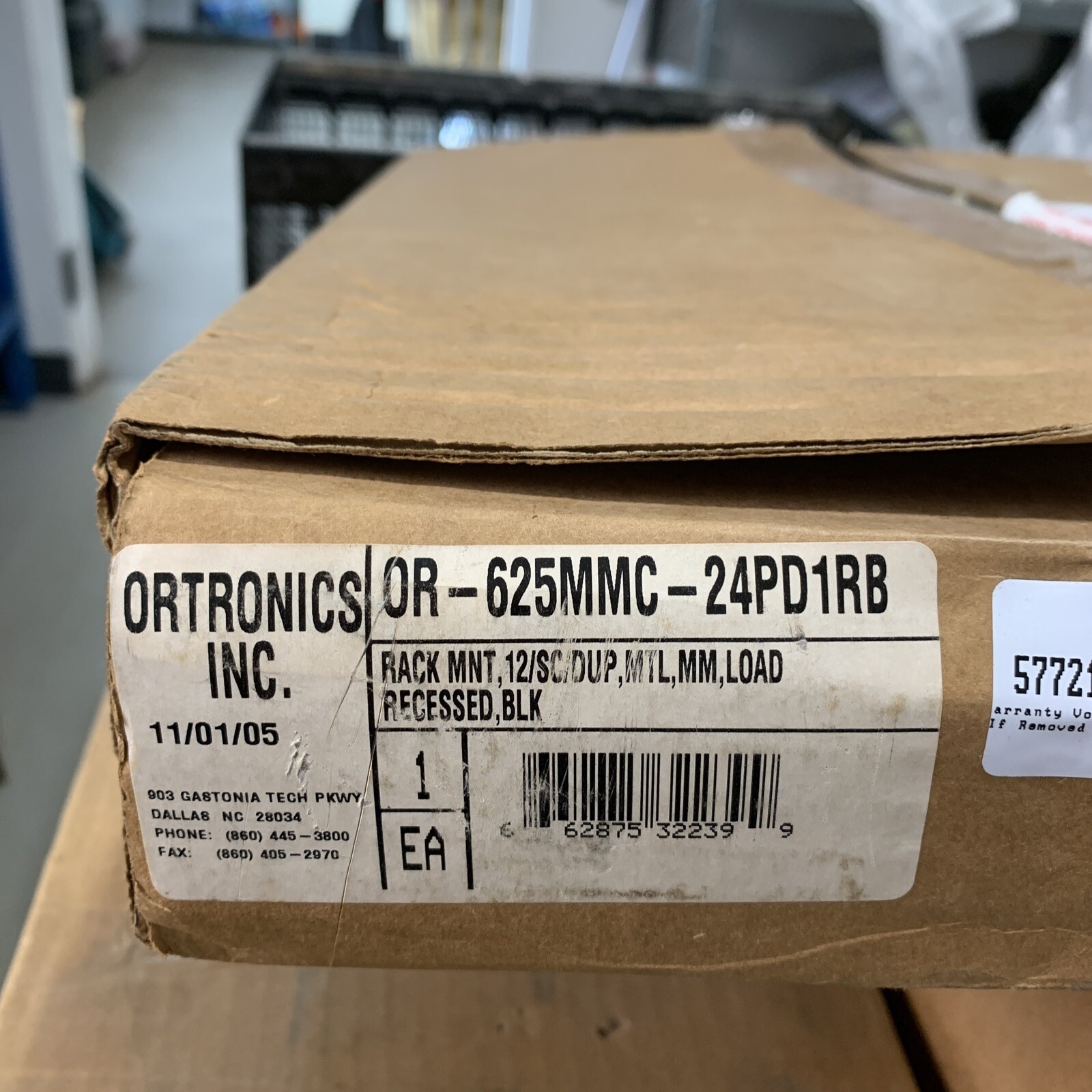 Ortronics OR-625MMC-24PD1RB Rack Mount Fiber Cabinet 625MMC24PD1RB