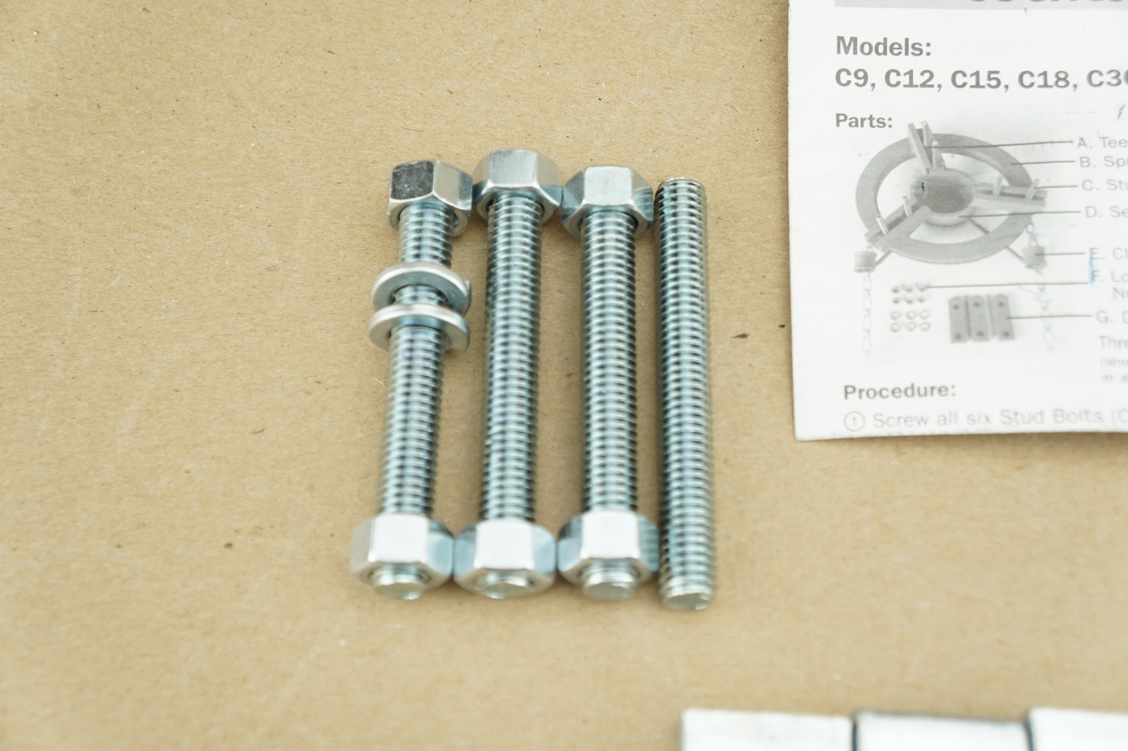 NEW Genuine OEM Roto Hammer C Series Chain Wheel HARDWARE ONLY! INCOMPLETE