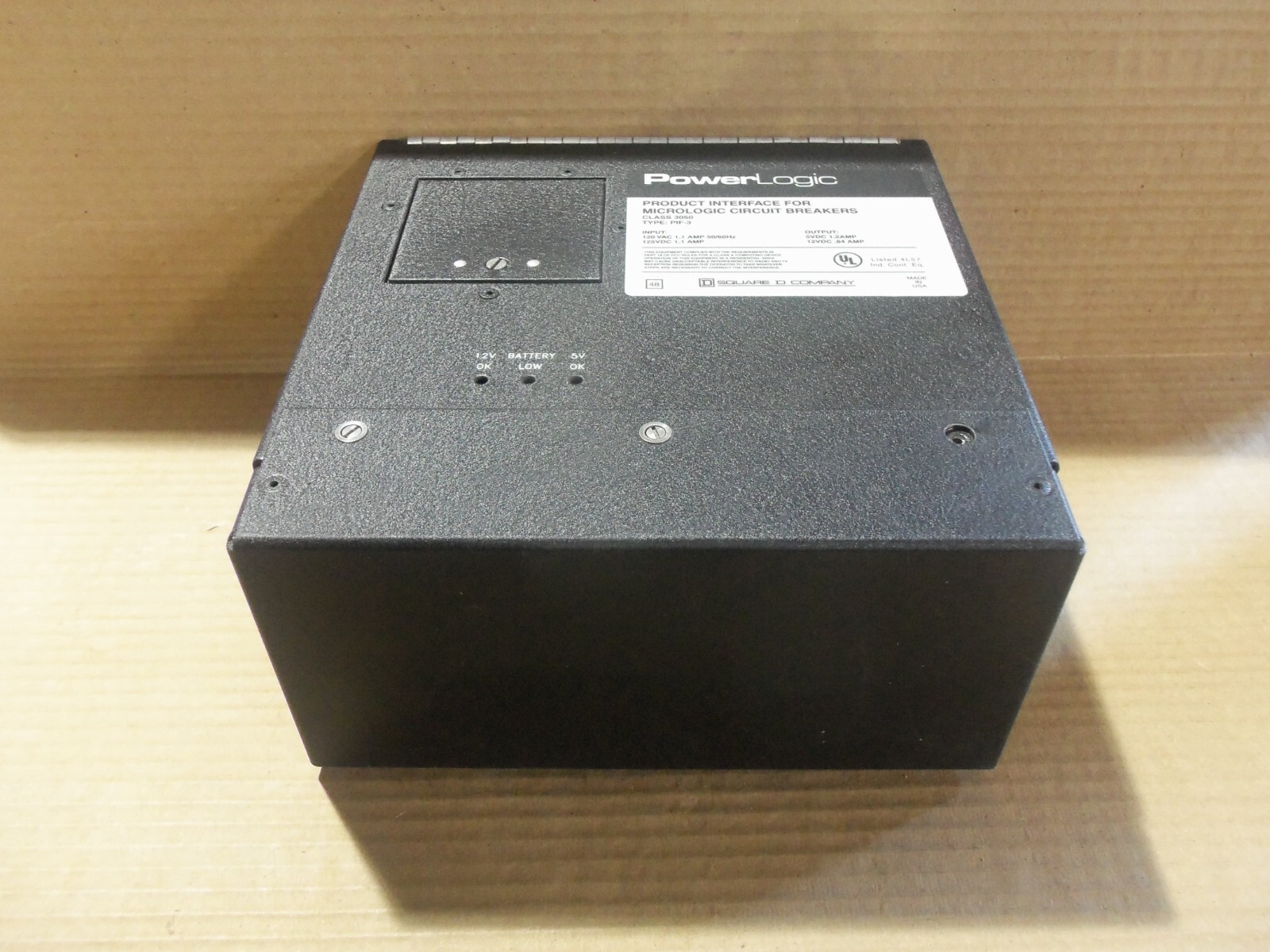 SQUARE D 3050PIF-3 PRODUCT INTERFACE for MICROLOGIC CIRCUIT BREAKERS