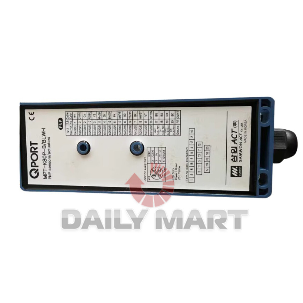 New In Box QPORT MPT-K80P-B/BLWH Junction Box Terminal Block Board M12 PN