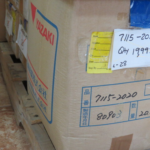 YAZAKI 7115-2020 Qty of 100 per Lot TERMINAL, L-TYPE, 22 GAUGE