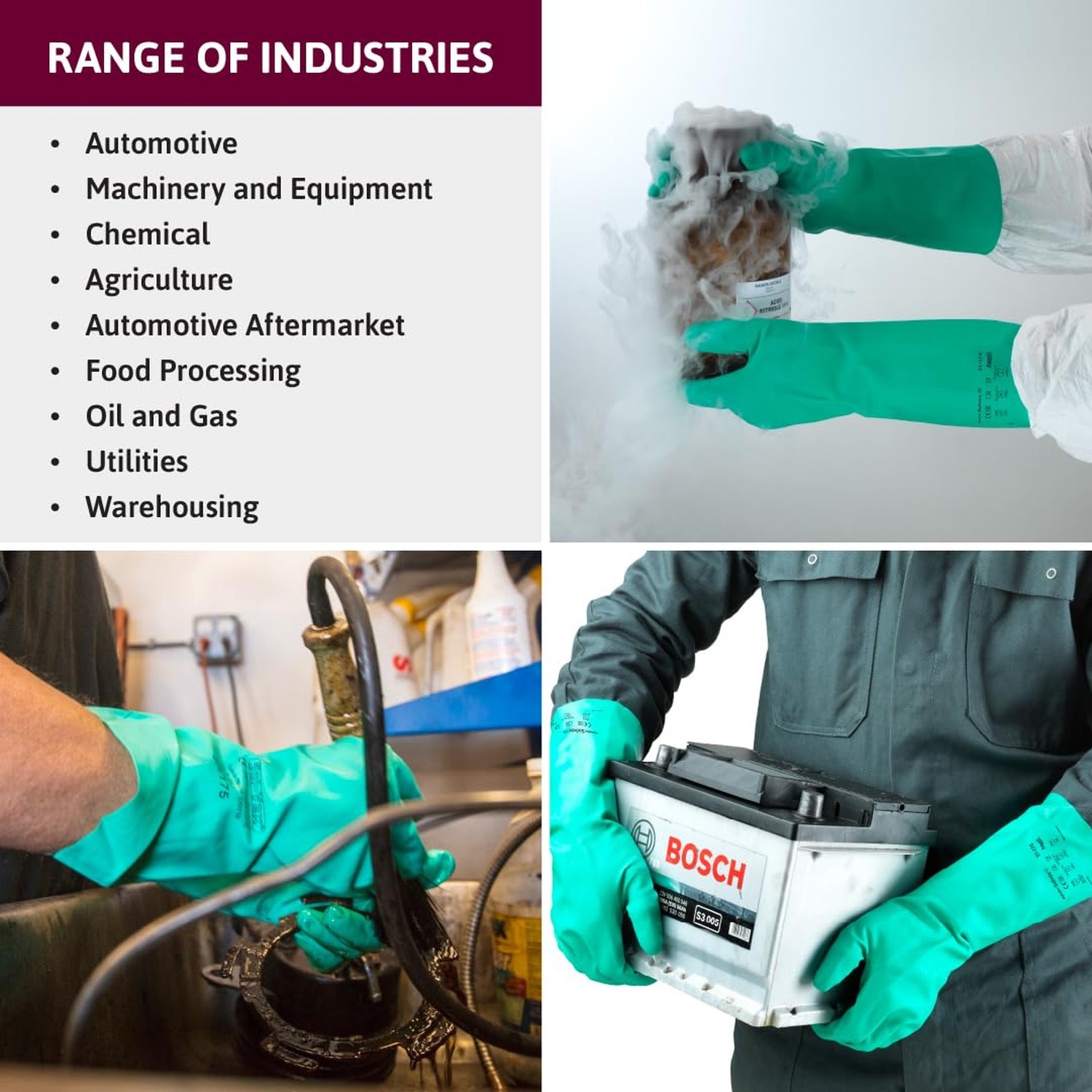 Ansell AlphaTec Solvex 37-175 Flocked Chemical-Resistant Gloves for Cleaning,…