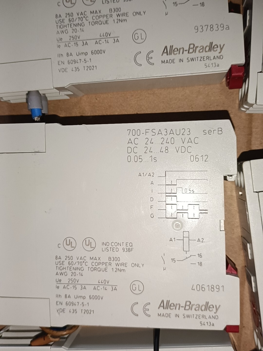 1PCS AB ALLEN-BRADLEY 700-FSA3AU23 0.05-1S
