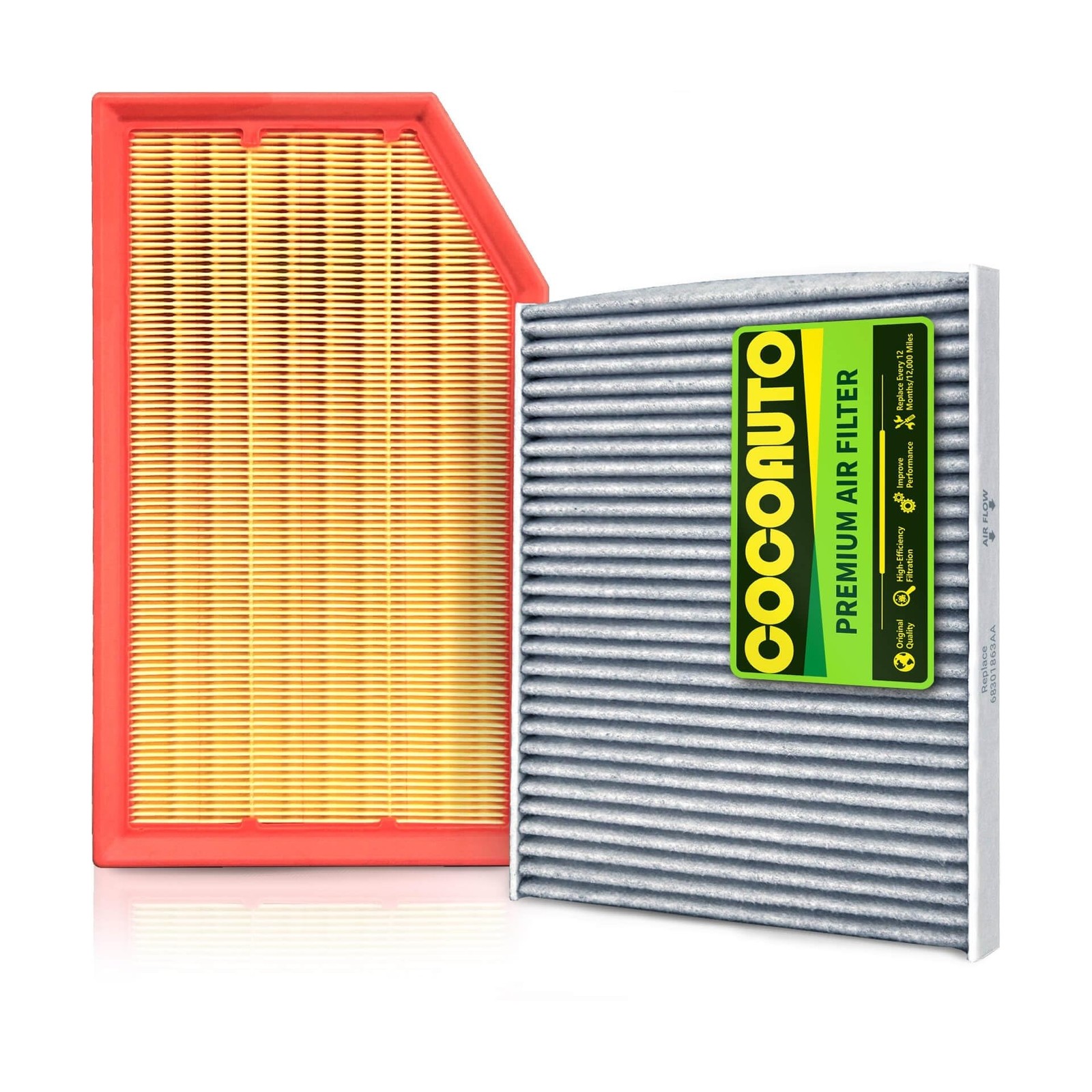 COCOAUTO Engine & Cabin Air Filter Kit for Jeep Gladiator (2020-2025 2026) 3….