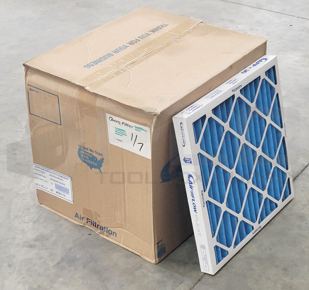 NEW BOX OF 8 AIRFLOW PRODUCTS AFP2000-20202 AIR FILTER MERV 10 20″x20″x2″