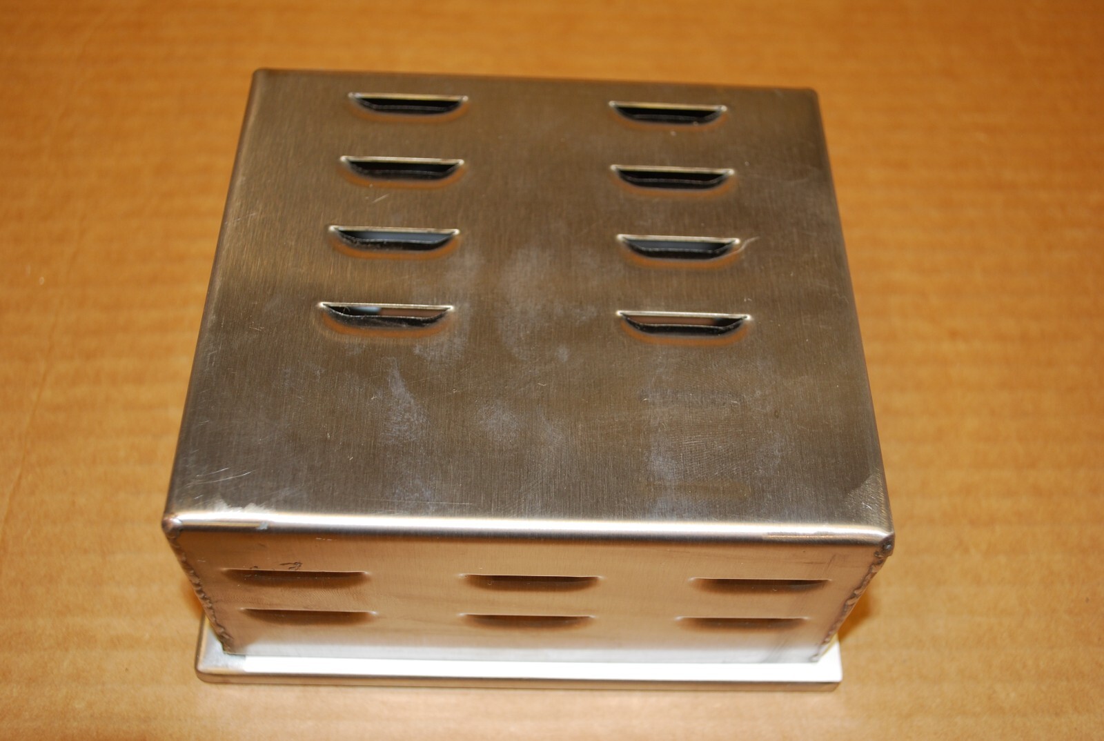 New, Free Ship, Universal locking thermostat guard cover, stainless steel