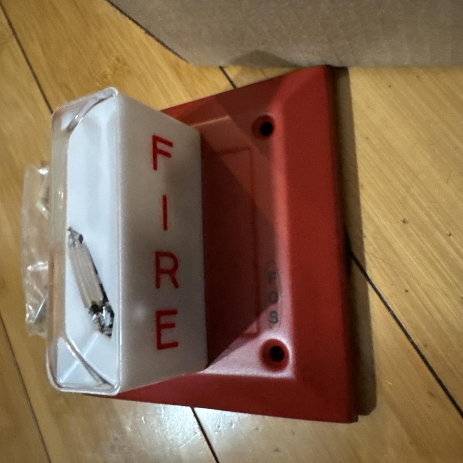 120VAC .096A FOS SIGNALING HORN STROBE FLUSH MOUNT Red Plate 5521D-D-14-120-60