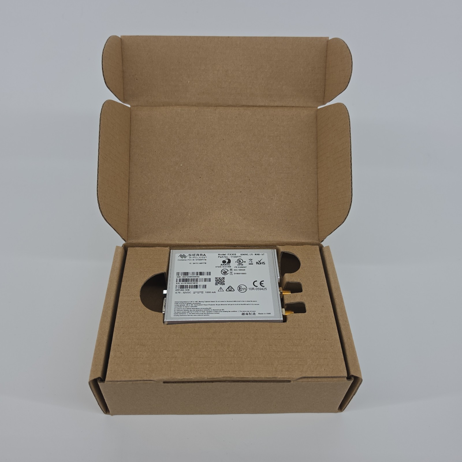 FX30S Sierra Wireless Airlink Cellular Gateway 1104771 3 I/Os GNSS Power Hub IoT
