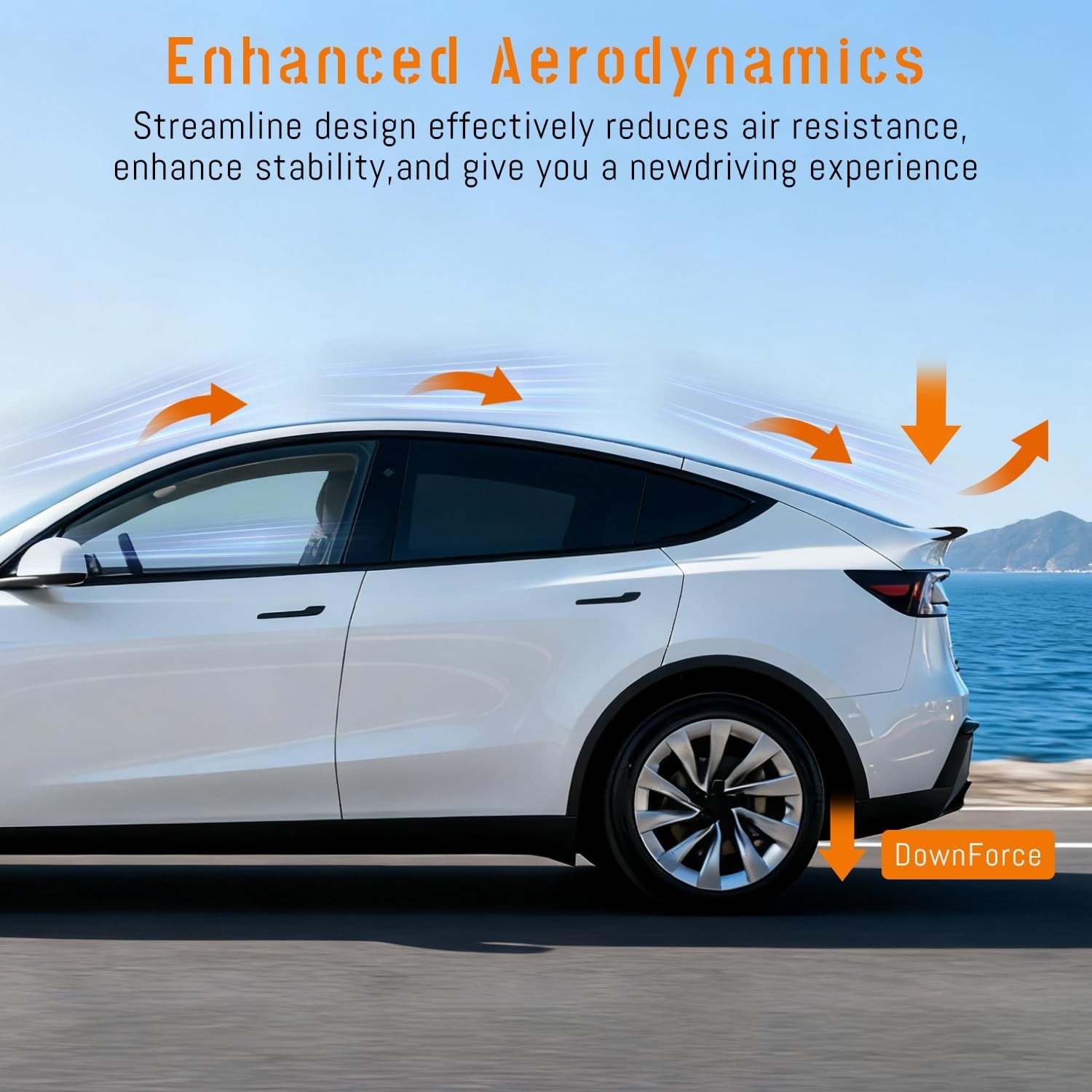 Rear Spoiler Wing Trunk Lip fit for Tesla Model Y Juniper 2025 2026,Exterior …