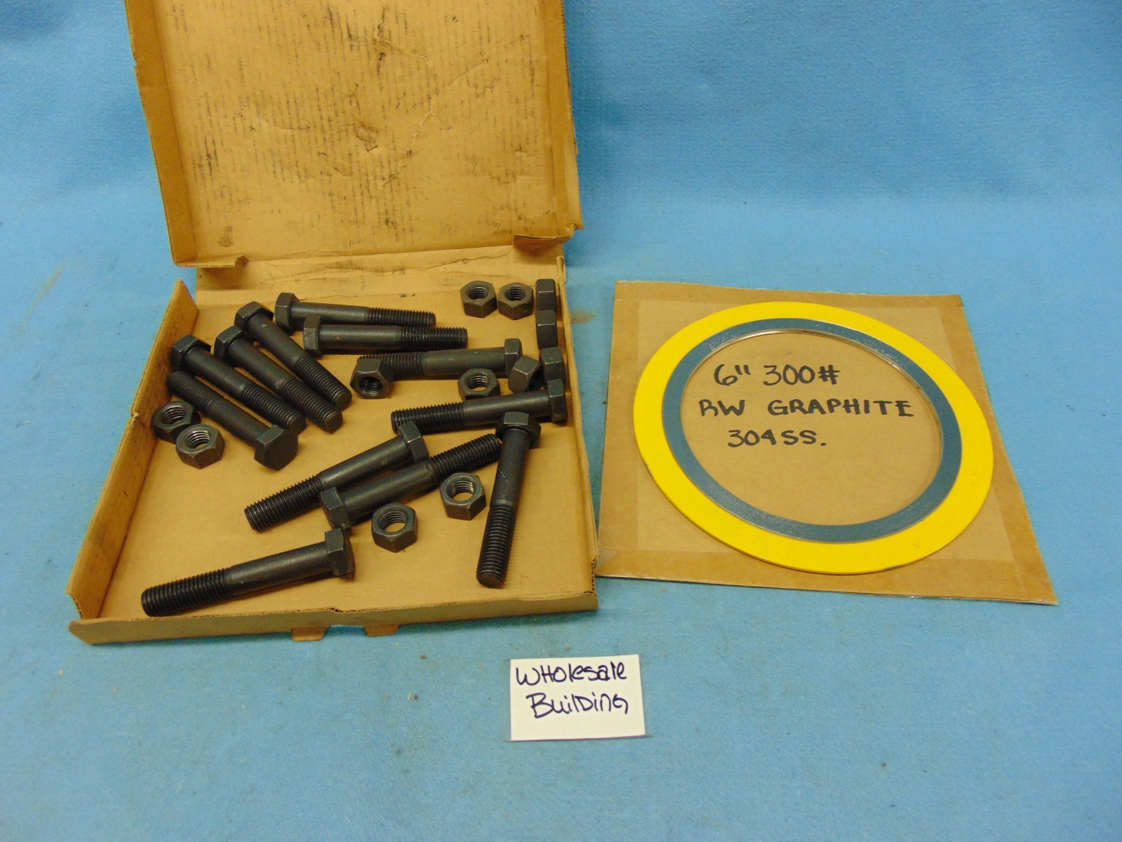 WILLIAMS FLANGE ACCESSORY KIT 6″ 300# RW GRAPHITE 304SS, (12)3/4″ X 4-1/2″ BOLTS
