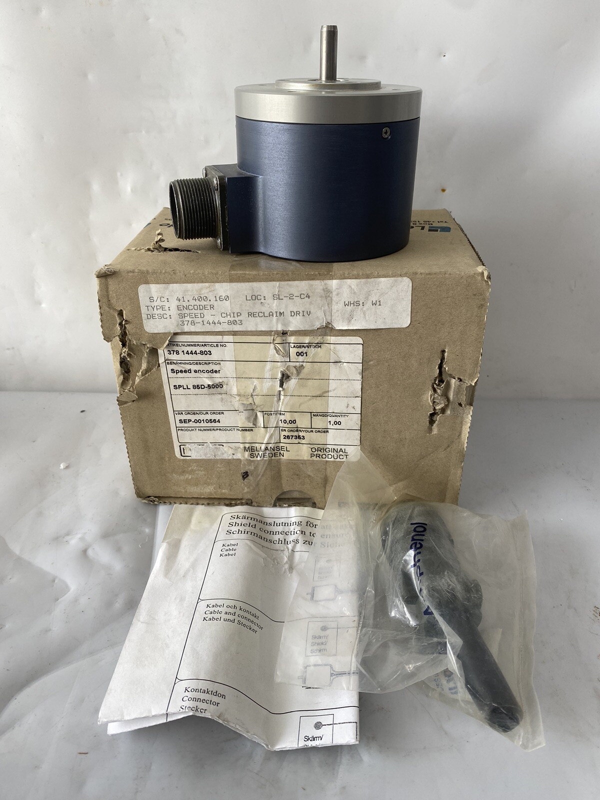 HAGGLUNDS Speed Encoder SPLL85D-5000 378-1444-803 New In Box