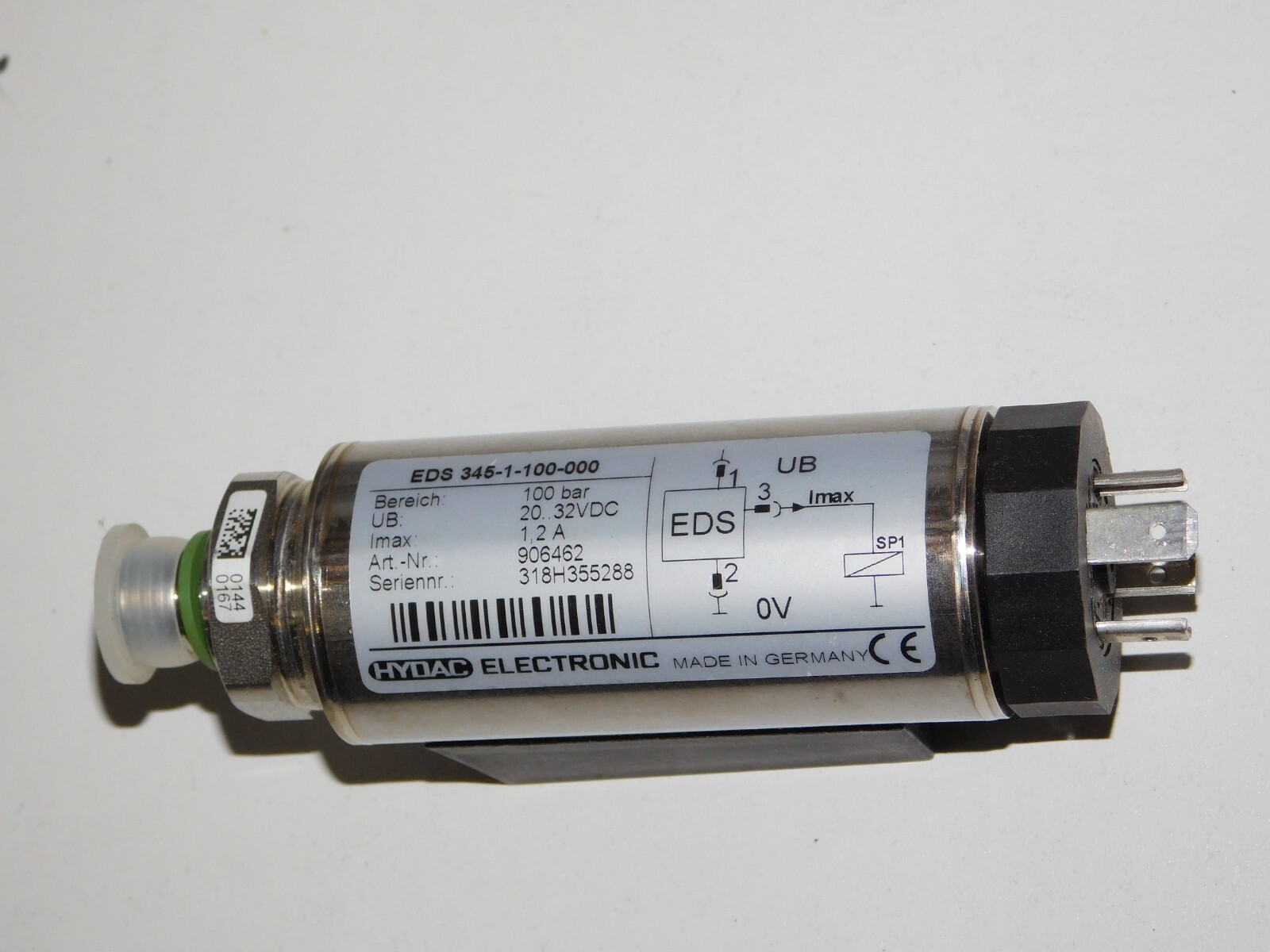 New Hydac 345-1-250-000 Electronic Pressure Switch Sensor Industrial Unit in Box